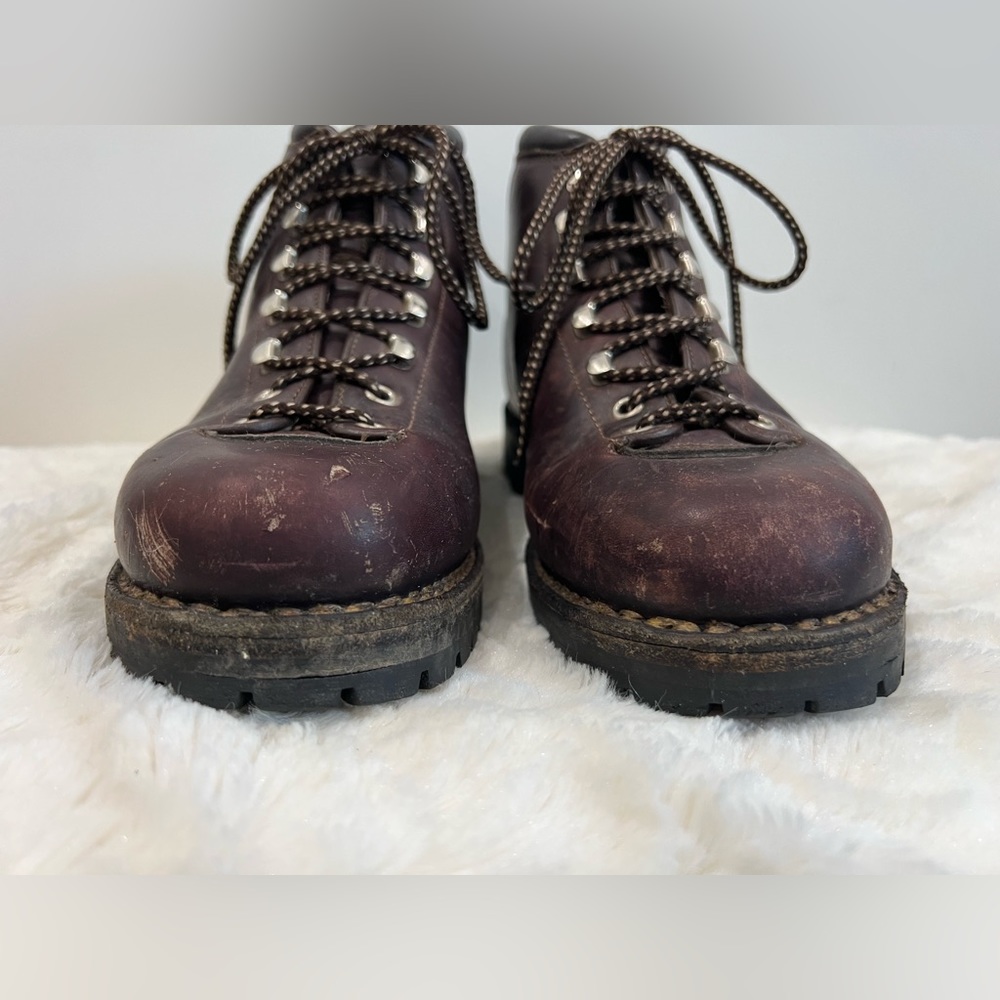 Calzaturificio The Alps By Fabiano Leather Mountaineering Hiking Boots Italy 7.5 - Picture 4 of 12